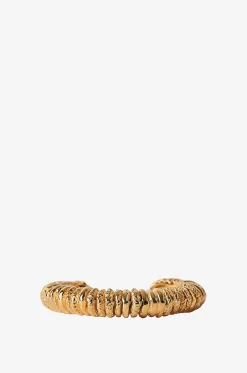 Texturierter goldener Armreif Capital