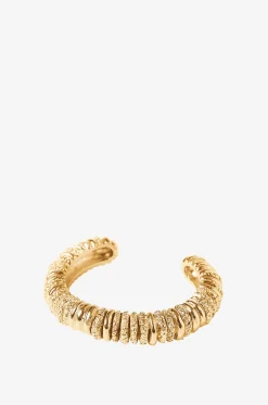 Texturierter goldener Armreif Capital