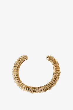 Texturierter goldener Armreif Capital