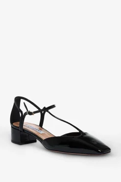 T-Riemchen-Pumps aus Lackleder Sorbonne 35