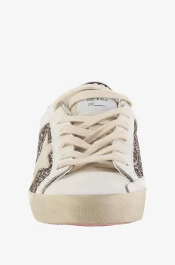 Used-Look-Sneakers mit Glitter Super-Star