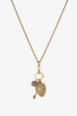 Vergoldete Messingkette mit Charms Château Treasures