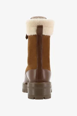 Warme Materialmix-Schnürstiefeletten Very Cortina