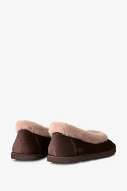 Wildleder-Ballerinas mit Shearling-Futter Zora