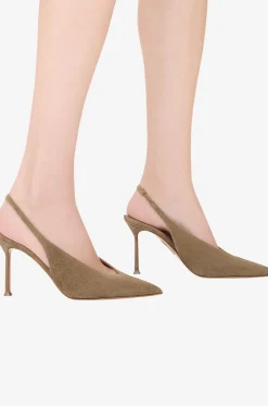 Wildleder-Slingback-Pumps Voltaire 85