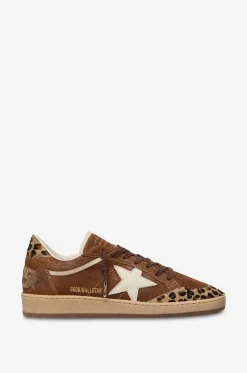 Wildleder-Sneakers mit Leopardenmuster Ball Star