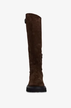 Wildleder-Stiefel mit dicker Sohle Winton Velour 40