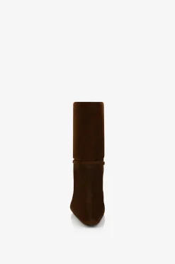 Wildlederstiefeletten mit Pfennigabsatz Niki 90