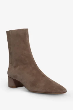 Wildlederstiefeletten mit Blockabsatz Saint Honoré 35