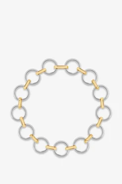Zweifarbige Choker-Halskette Eyelet